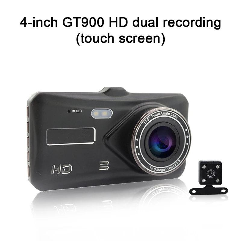 

HD 4 Inch 2.5D ISP Image 1080P Hidden Wide Angle Driving Recorder Dash Cam Car DVR Camera Support Reversing Parking Monitoring