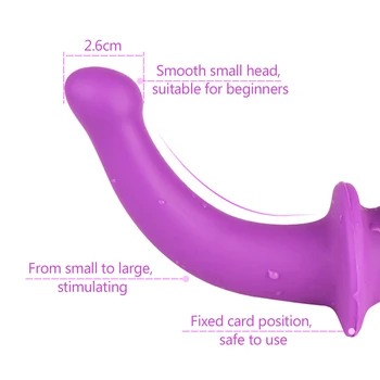 Strap on Double Dildo Clitoris Stimulator Anus Vagina Massage G Spot Dildo Penis Strapless Strapon Sex Toys for Lesbian Women 3