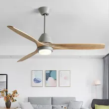 Nordic ceiling fan light modern minimalist fan light American style living room dining room solid wood ceiling fan 220V