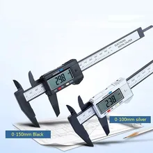 Digital vernier pinças 6 polegada eletrônico vernier caliper 100mm calímetro micrômetro régua digital ferramenta de medição 150mm 0.1mm