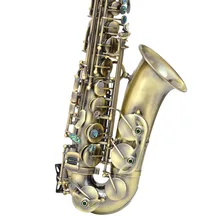 LAIIMAN Alto Saxophone Brass Body Antique Copper Surface E Flat Abalone sax With Mouthpiece Customizable Logo Musical Instrument