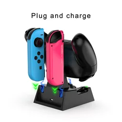 For Nintend Switch Joy-con Controller 4 in1 Charging Dock LED Charger For Nintendo Switch Pro Gamepad Charge Stand NS Switch For Nintend Switch Joy-con Controller 4 in1 Charging Dock LED Charger For Nintendo Switch Pro Gamepad Charge Stand NS Switch