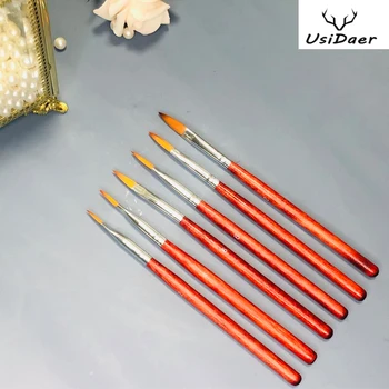 

professional Nail art brush with wooden handle Flower Painting Pen Manicure Tool Powder Flower Shaping Painting