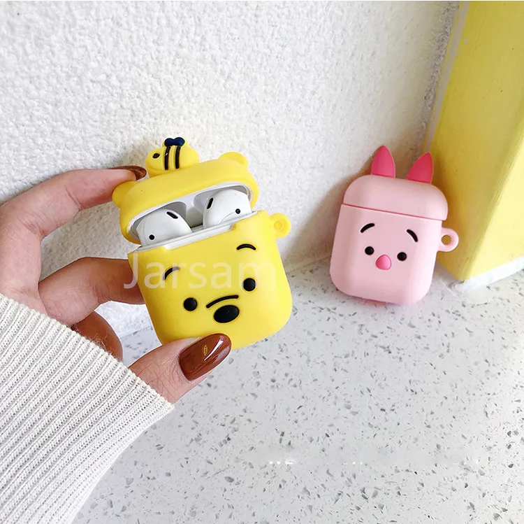 

Cartoon Cute box Wireless Headset case for Apple Airpods 1 2 Earphone soft Silicone Cover For Airpods Protective Cases