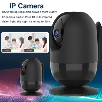

AF81 Wireless WiFi Motion Detection CCTV Remote APP IP Camera IR Home Security 1080P HD Wide Angle Indoor Intercom Night Vision