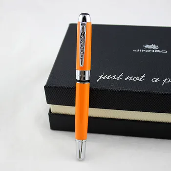 

JINHAO 250 Metal Brand Luxury Ball Pen 0.7mm Medium Refill Silver Clip School Office Business Ballpoint Pens Writing Stationery