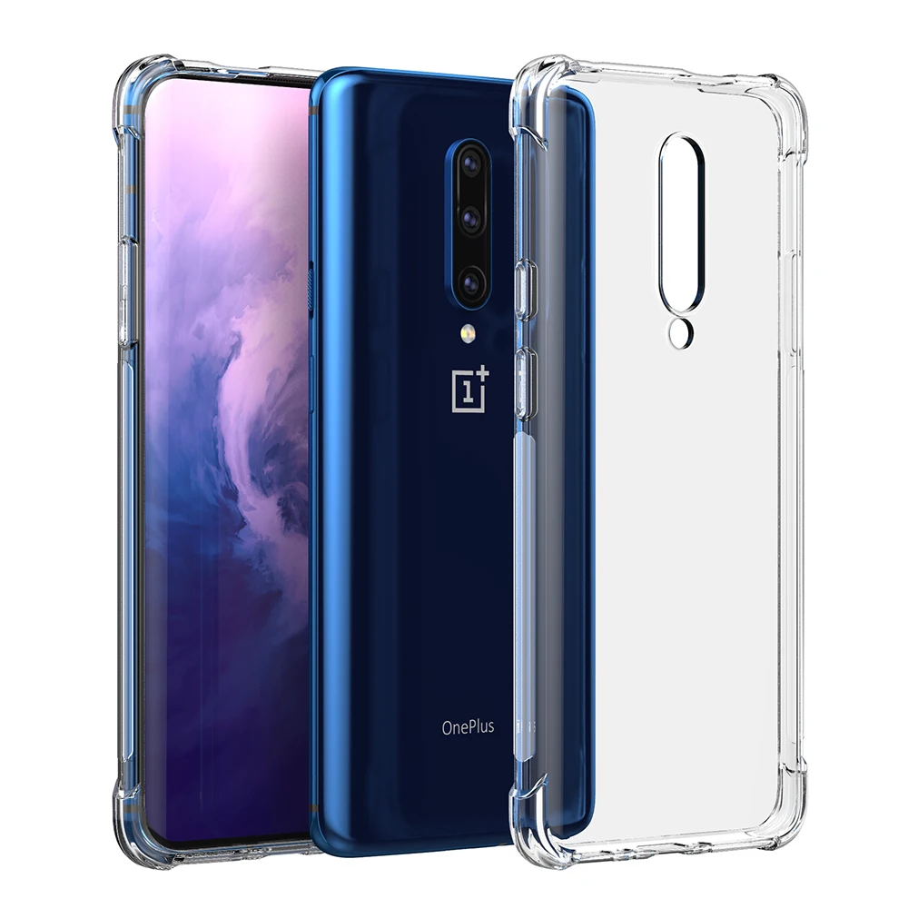 

Anti-shock Shockproof Case For Oneplus 7 Pro 6 6T 5 Clear Soft TPU Cover For Oneplus 7 Pro 6T 5 6 One Plus 6 T Airbag Full Cover