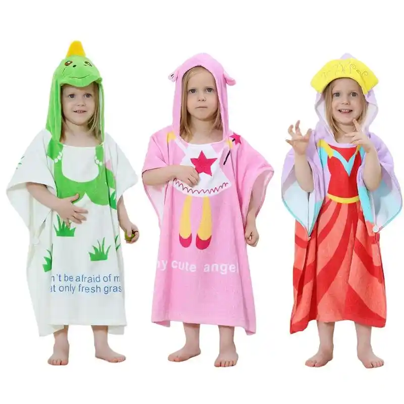 Serviette De Bain Pour Bebe Cape De Bain Pour Bebe Imprime Avec Motif De Dessin Anime Cape De Bain Pour Enfants Chale Coupe Vent Pour Nouveau Ne Aliexpress