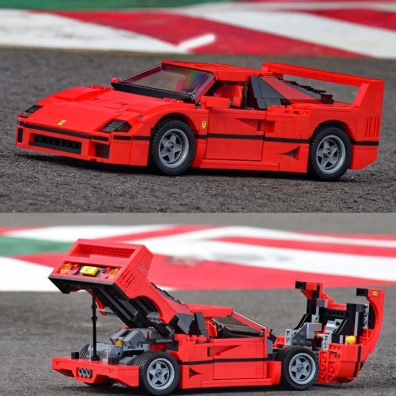 Pаспродажа 1157 шт. Legoinglys Technic серии F40 спортивный автомобиль Строительные блоки Набор кирпичей совместим 21004 10248 Развивающие игрушки для детей Gif