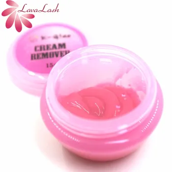 

Free Shipping 10 bottles K-glue Pink Cream Remover for Eyelash Extensions 15g Women Fake Eyelash no stimulation Remove Gel Cream
