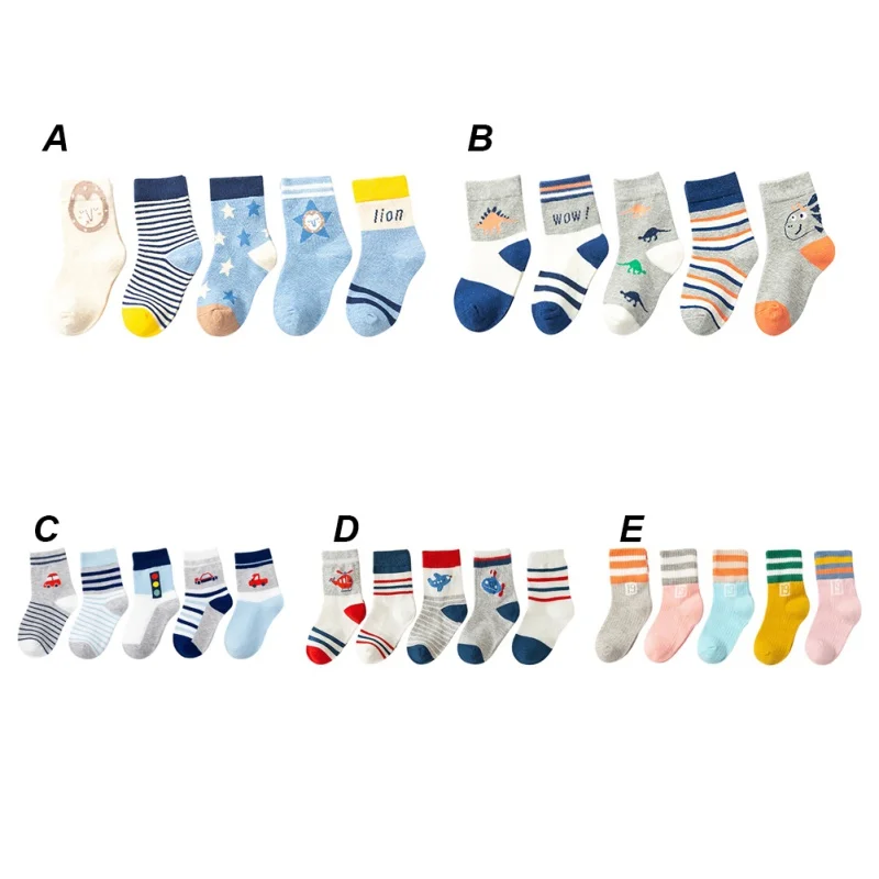 5 пар/лот, носки для малышей 1-12 лет, детские носки для девочек, хлопковые сетчатые милые носки для новорожденных мальчиков, одежда для малышей, аксессуары
