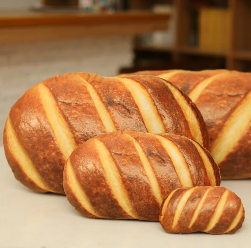 

Simulation Bread Pillow 3D HD Printing Butter Bread Pillow Plush Toy