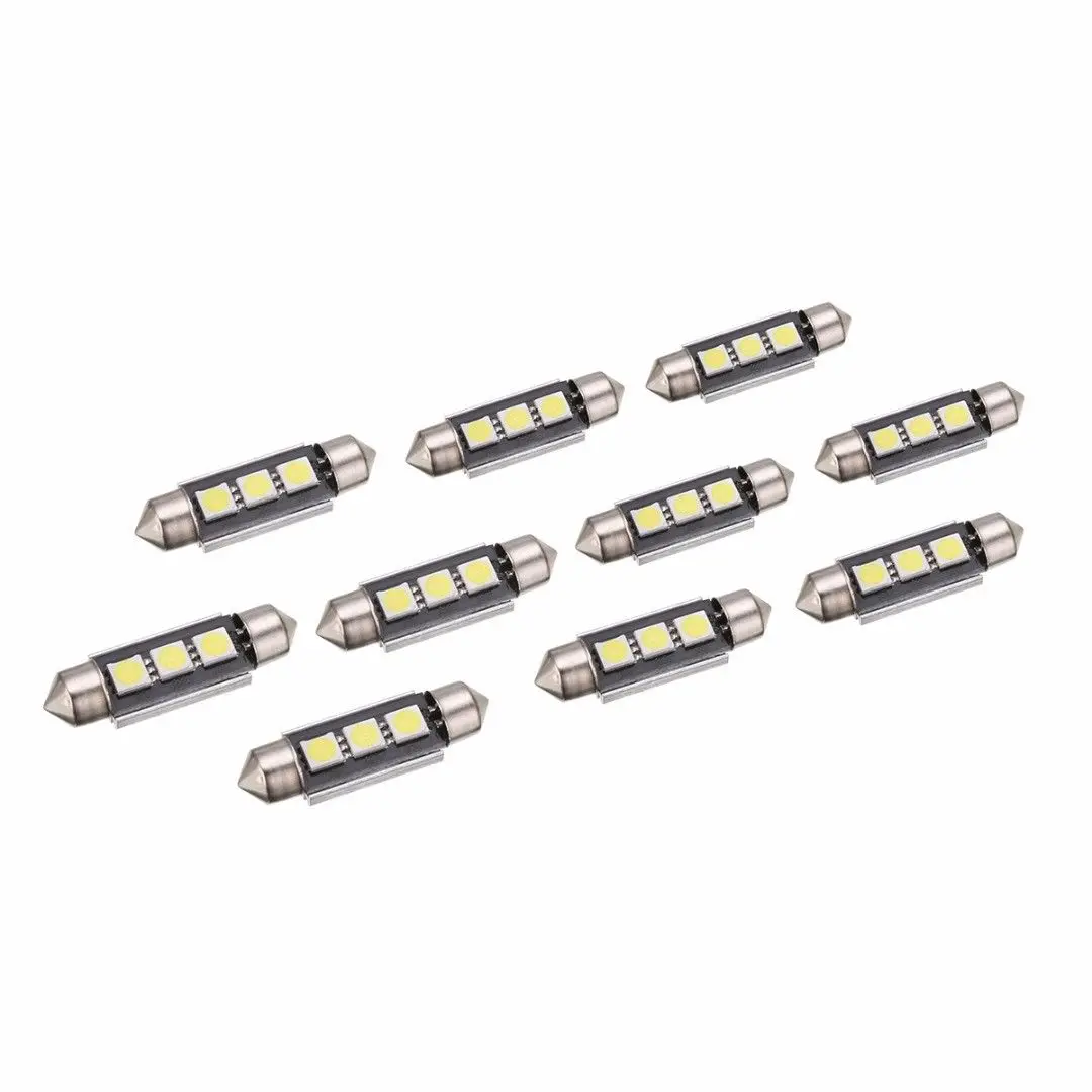 DC 12V светодиодный SMD C5W CANBUS Белый без ошибок фестон купол автомобильный светильник лампа