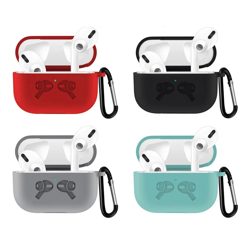 Оригинальный силиконовый чехол для Airpods Pro защитный Apple наушников Air Pods 3