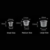 100pc S/M/L Plastic Disposable Microblading Tattoo Ink Cups Permanent Makeup Pigment Clear Holder Container Cap Tattoo Accessory 3