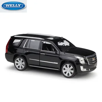

WELLY Original 1:24 CADILA Escalade Diecast Alloy Car Model Collection of High-end Birthday Gift Decorations for Kids Toys