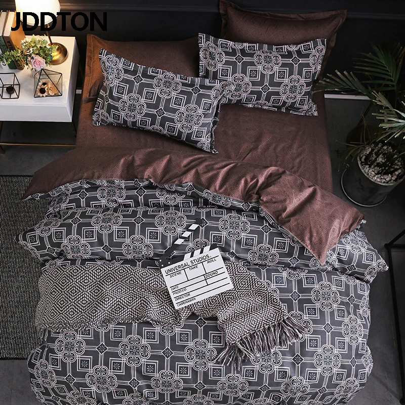 JDDTON New Arrival Classical Double sided Bed Linings Concise Style Bedding Set Quilt Cover Pillowcase Cover Bed 3pcs/set BE031 JDDTON New Arrival Classical Double sided Bed Linings Concise Style Bedding Set Quilt Cover Pillowcase Cover Bed 3pcs/set BE031