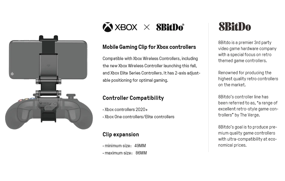 Xbox Ʈѷ ̹ Ŭ, Xbox е Ȯ ĵ Ȧ, 8BitDo ޴ Ȧ