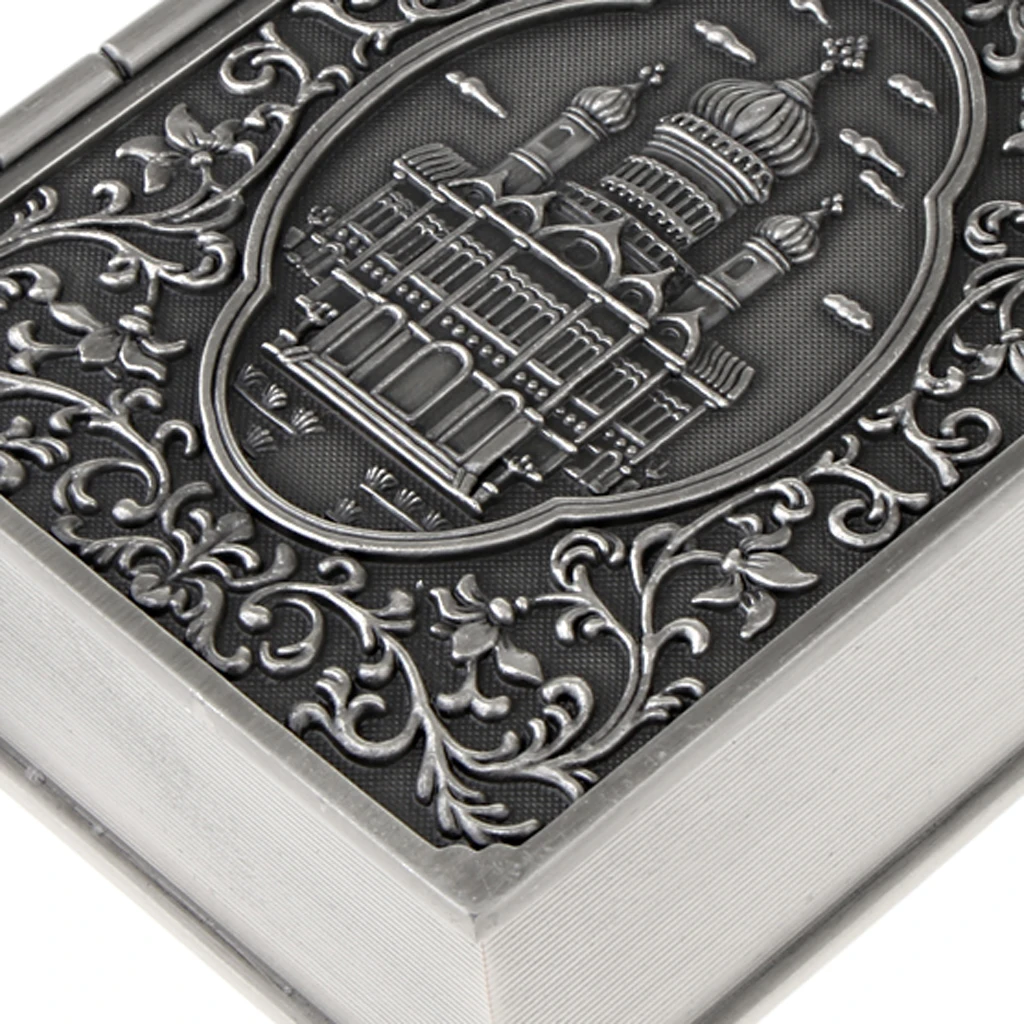 Коробка для украшений в форме книги, замок, скульптура, безделушки, сундук, органайзер для ювелирных изделий, 9X7,5X3,5 см