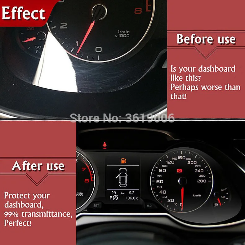 TOMMIA For BMW X3 11-16 Screen Protector HD 4H Dashboard Protection Film Anti-scratches Car Sticker