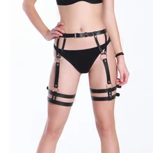 Женский ремень для подвязки для чулок женский из искусственной кожи ремень для ног клетка для тела Связывание Регулируемый Harajuku аксессуары