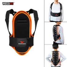 WOSAWE Children Sports Back Protector Vest Roller Skating Skiing Special Removabe Sports Kids Protective Armor Protective Gear