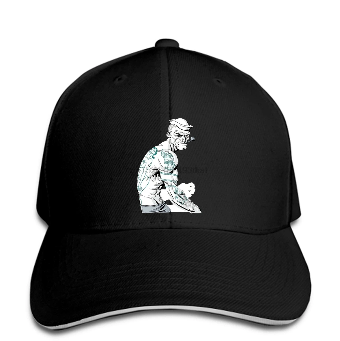 Бейсболка POPEY BRACCIO DI FERRO TATOO SEX ESTATE винтажная MAGLIA MODA BIANCA Кепка остроконечная Кепка