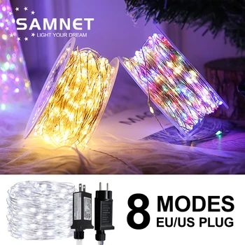 100M 24V Led Decoratie Verlichting Met Us/Eu Plug Koperdraad Garland Fairy String Lights Voor Outdoor wedding Party Kerst 100M 24V Led Decoratie Verlichting Met Us/Eu Plug Koperdraad Garland Fairy String Lights Voor Outdoor wedding Party Kerst