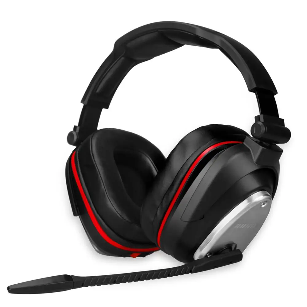 USB 2 4G wireless video gaming headphones without sound time delay for PS4 XBOX ONE PC gamer 7 1 Surround Sound with bass effect