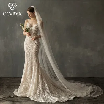 

CC hair veil hairbands long 3m yarn luxury 100% handmade wedding hair accessories for bridal jewelry high quality flowers V641