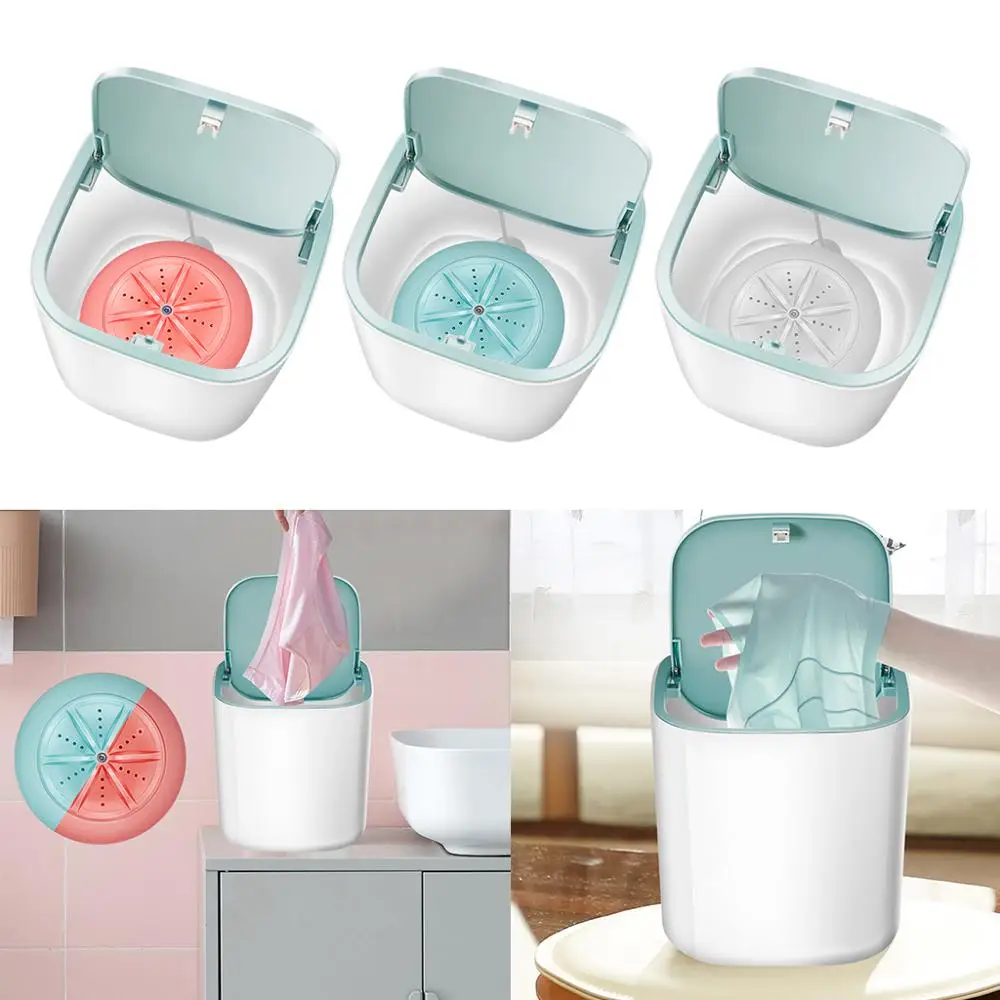 Mini Washing Machine Mini Washing Machine Automatic Household Mini Tube 3-5Kg Wash Underwear Care Cleaner Portable Washing Machine For Travel Car