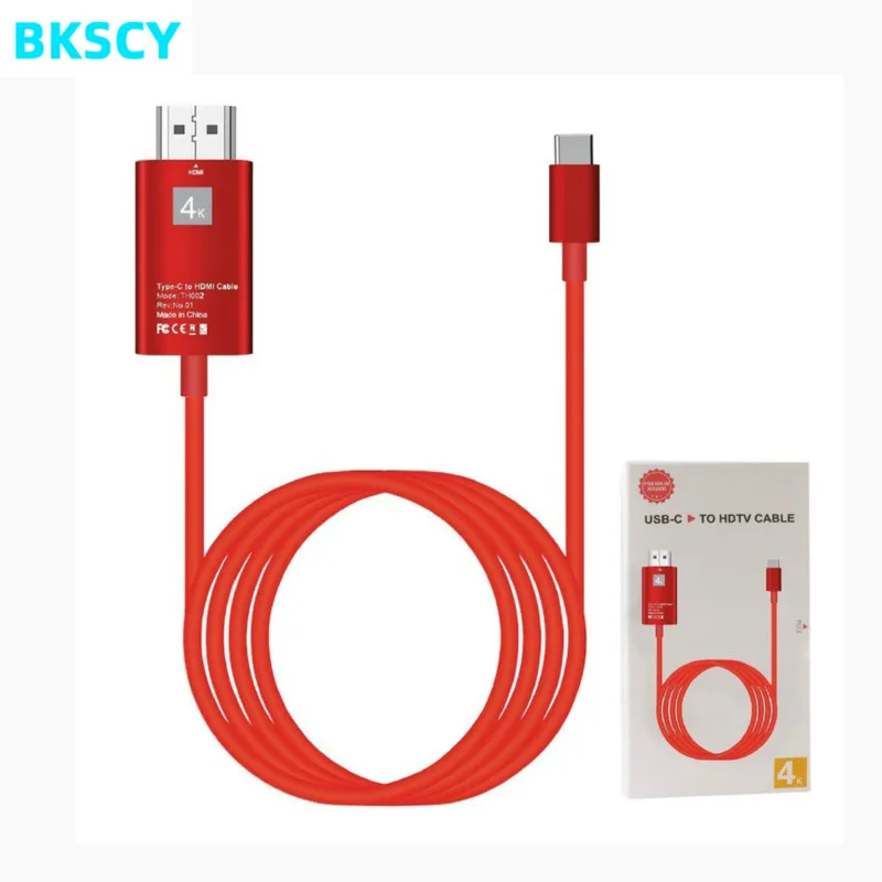 BKSCY USB C к HDMI 4K usb-адаптер, кабель C HDMI Thunderbolt 3 для MacBook pro huawei mate 20 P20 P30 PRO samsung s9 s10