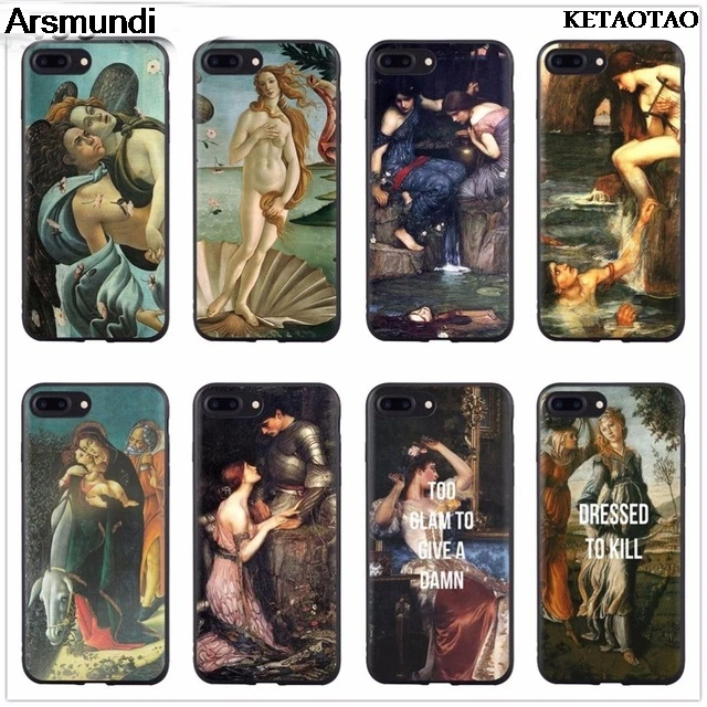 KETAOTAO John William Waterhouse art painting Birth of Venus Phone Cases for Samsung edge Note Case Soft TPU Rubber Silicone |