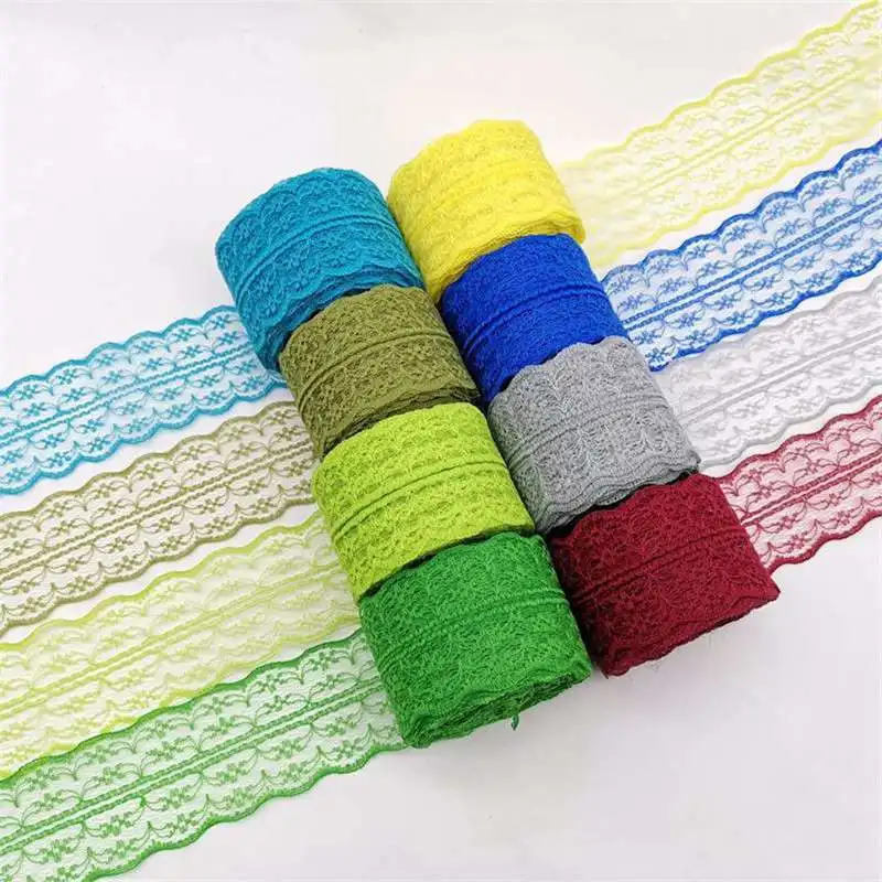 

DIY Wedding/Birthday/Christmas Decorations Handicrafts Embroidered Net 3/4" 20mm Wide (11yards/lot) Ribbon Lace Trim