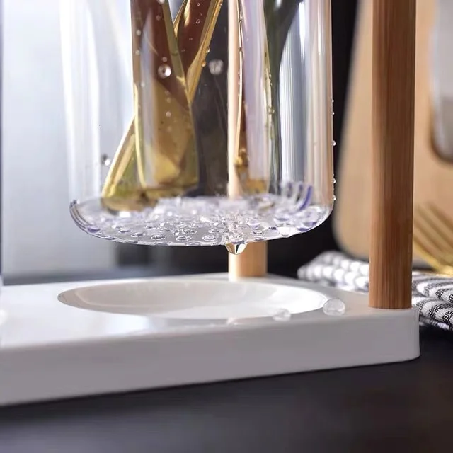 Nordic style Japanese-style Kitchen tableware storage Creative ceramic plastic Chopsticks tube Chopsticks Drain Storage Box