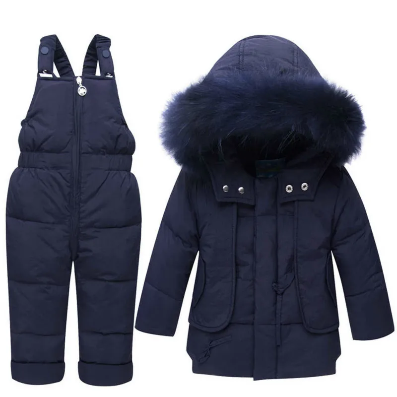 

Winter Children Clothing Sets Snow suit Jackets + Jumpsuit 2pcs Set Baby Boy Girls Duck Down Coats Toddler Girl Winter Clothes