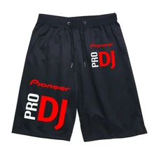 Летние новые спортивные штаны из хлопка, дышащие, Pioneer Pro Dj, короткие штаны для студентов, спортивные штаны для фитнеса по колено