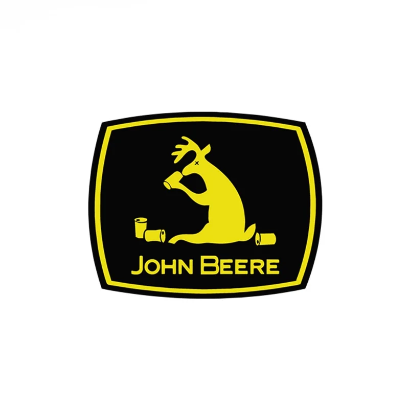 Забавные автомобильные наклейки из ПВХ креативные с изображением JOHN BEERE оленя