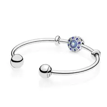 925 стерлингового серебра ПАН браслет, новые летние детские платья с открытым браслет набор