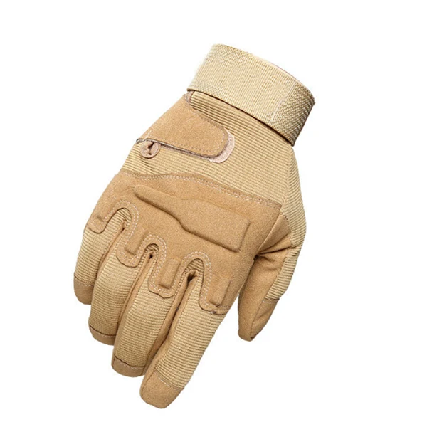 Армейские тактические перчатки с полными пальцами, военные армейские митенки без пальцев, страйкбол, велосипедные перчатки для спорта на открытом воздухе, охотничьи перчатки - Цвет: Full Finger Tan