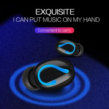 

TWS Bluetooth Earphone Wireless Earbuds 3D Stereo Dual Mic Sports Waterproof Earphone CVC Noise Reduction Auto Pairing Headset