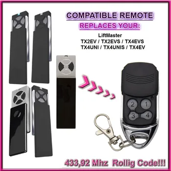 

Liftmaster TX2EV TX4EV TX2EVS TX4EVS TX4UNIS Remote Control 433.92MHz