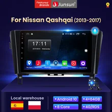 Junsun V1 4G + 64G Android 10 AI commande vocale autoradio android For Nissan Qashqai x-trail 2013-2017 multimédia auto radio voiture avec bluetooth/carplay/autoradio gps/car play