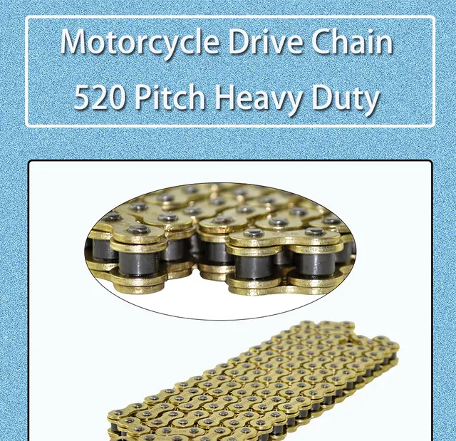 Catena Di Trasmissione Moto Passo 520 In Oro - Per Suzuki GSXR1000, GSXR600, GSXR750 - Foto 5