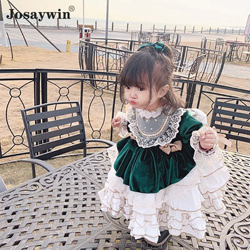 Dress for Girls Baby Autumn Winter Lolita Girl Kawaii Wedding Dress Girl Ball Gown Princess Party Vestidos Dress for New Year