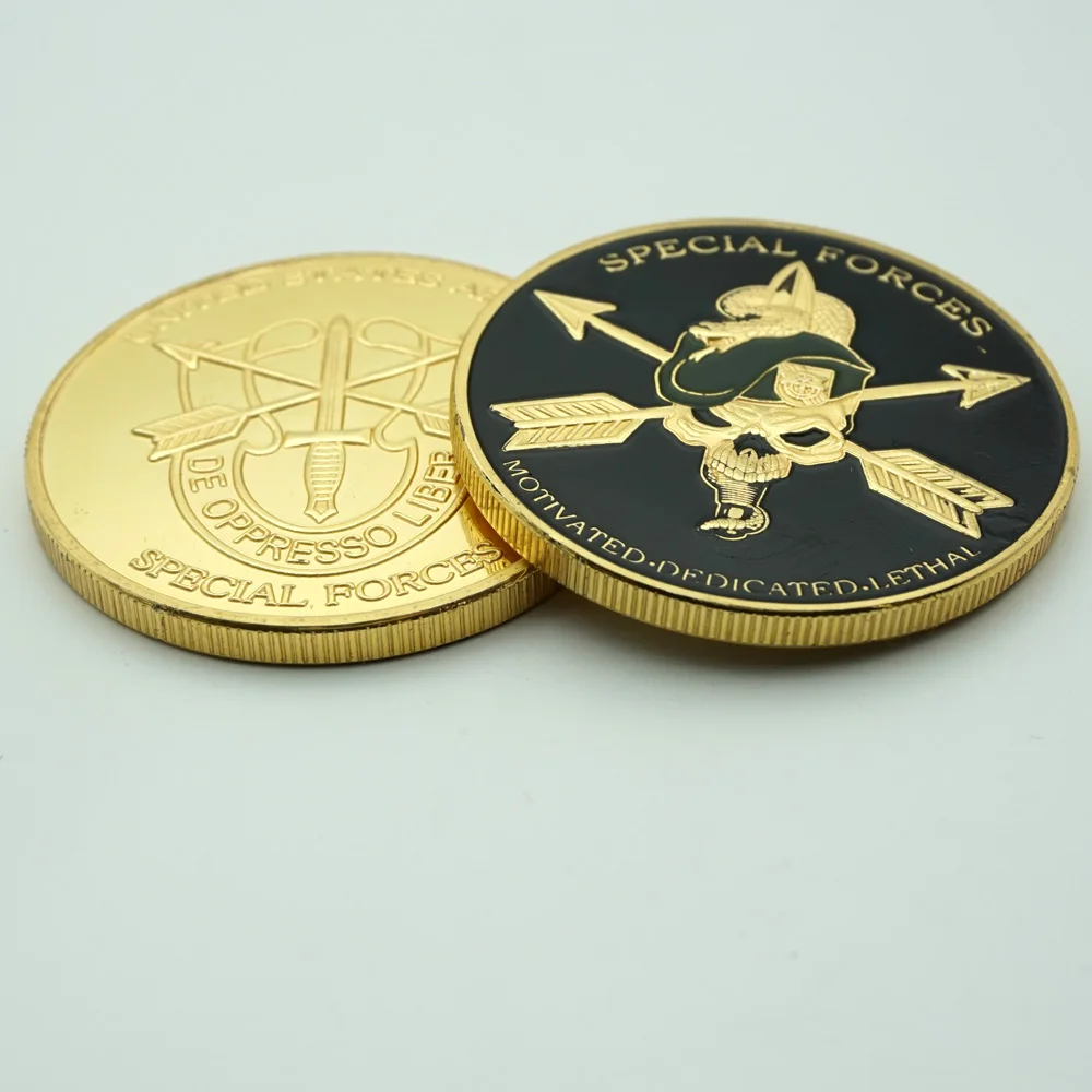 

5PCS Special Forces Group Green Berets De Oppresso Liber Liberate From Oppression USA Army Military ChallengeToken Coins