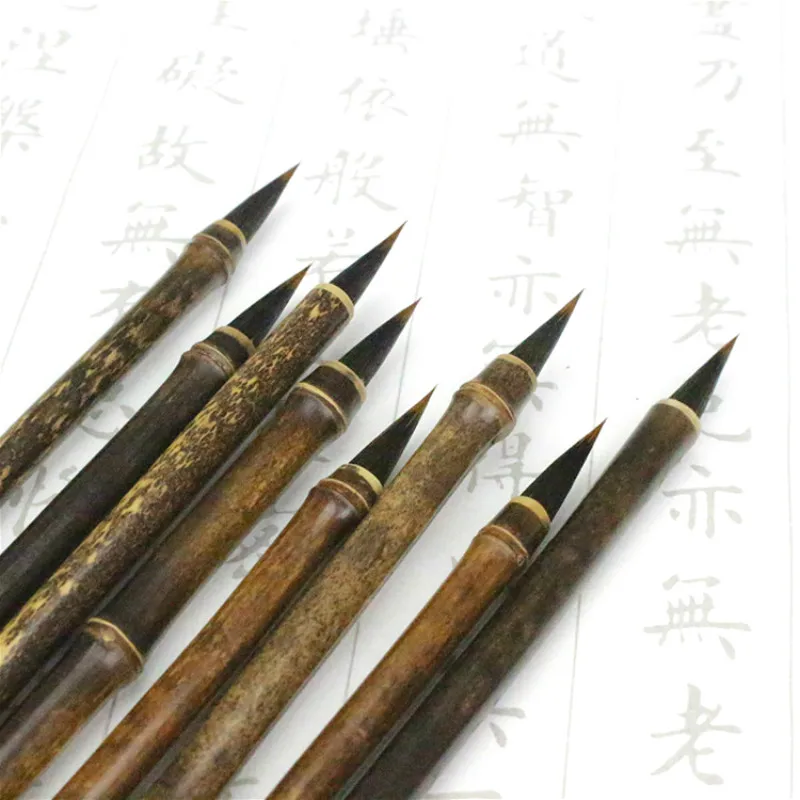 2 шт кисточка для китайской каллиграфии фиолетовые кроличьи волосы Tinta китайская