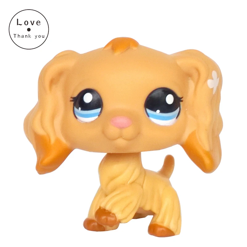 Lps кошка магазин домашних животных игрушки спаниель #1716 собака игрушка голубые