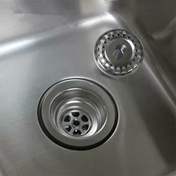 

3.5 Inch Commercial Kitchen Sink Basket Drain Strainer Stainless Steel Fits 3-1 / 2 Inch Sink Openings TUE88