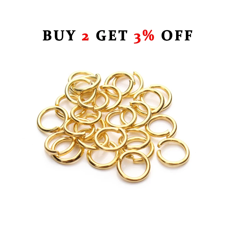 100-200pcs DIY Jewelry Findings Open Single Loops Jump Rings Split Ring for jewelry making Open Jump Rings Connectors Wholesale
